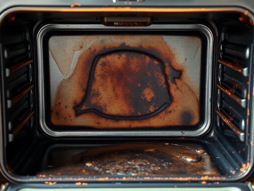 Oven deep clean before